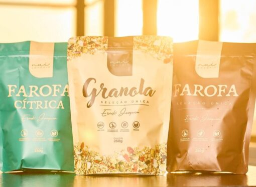 Assinatura de chef: NUI Empório lança linha artesanal de granola e farofas com aval de Érick Jacquin