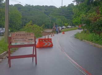 João Pessoa: ladeira entre Bancários e Altiplano é interditada para obras após abertura de cratera