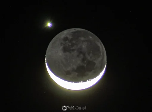 Espetáculo no Céu: Alinhamento raro promove ocultação do planeta Vênus pela Lua