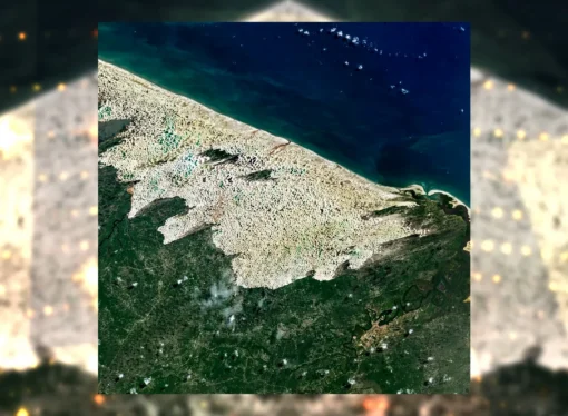 ‘Deserto de água’: NASA destaca Lençóis Maranhenses com imagem de satélite do parque